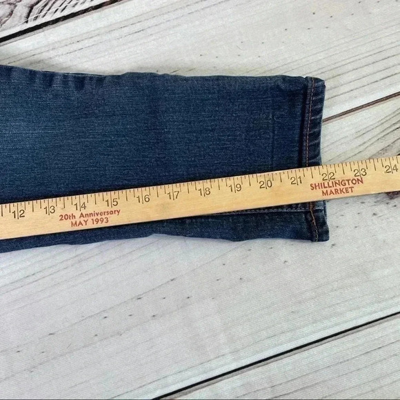 Express Jeans Blue Crop Jean Leggings Size 0 - Picture 14 of 15